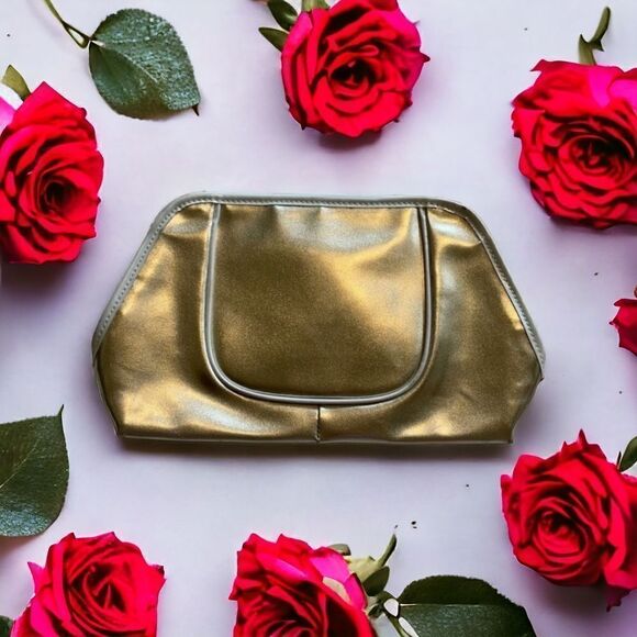 Metallic Gold Colored Makeup Bag by Lancome - EUC - Picture 2 of 8